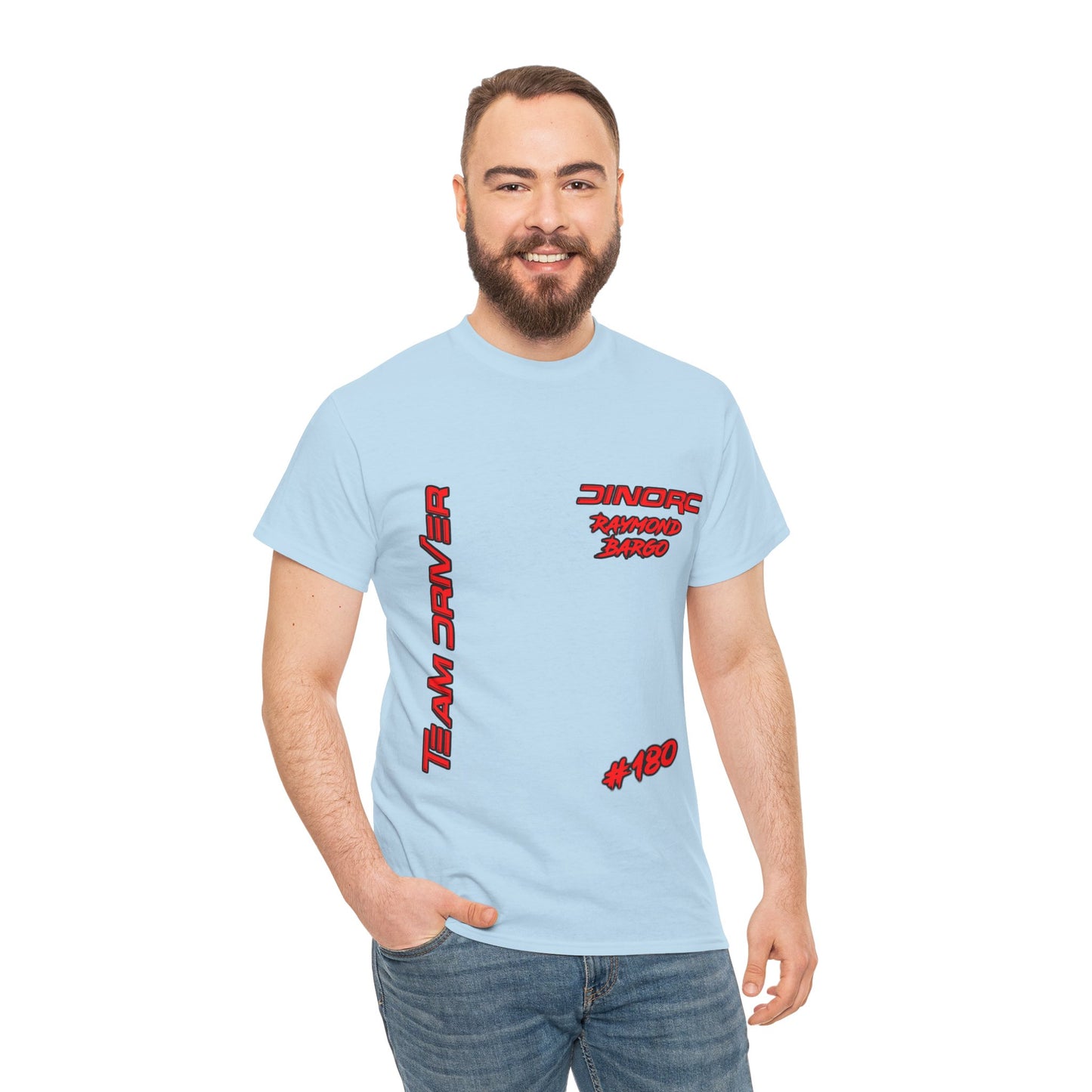 Raymond Bargo Front and Back DinoRc Logo T-Shirt S-5x 5 colors
