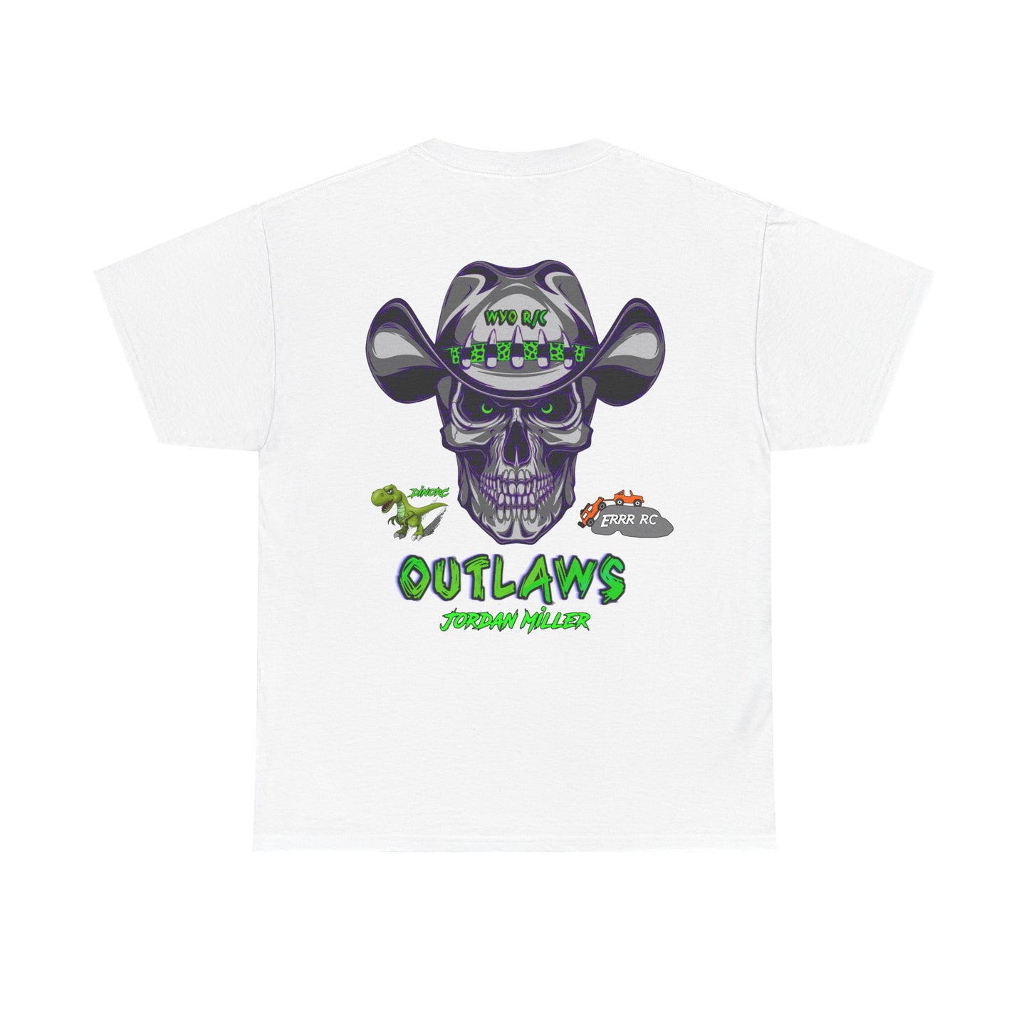 Copy of WYO R/C OUTLAWS DinoRc Logo T-Shirt S-5x Black Green