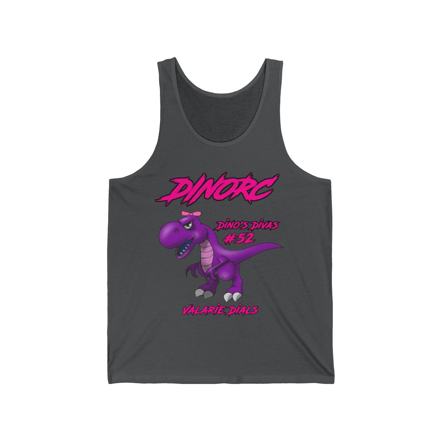 Valerie Dials Dino's Divas DinoRC Logo Jersey Tank Top