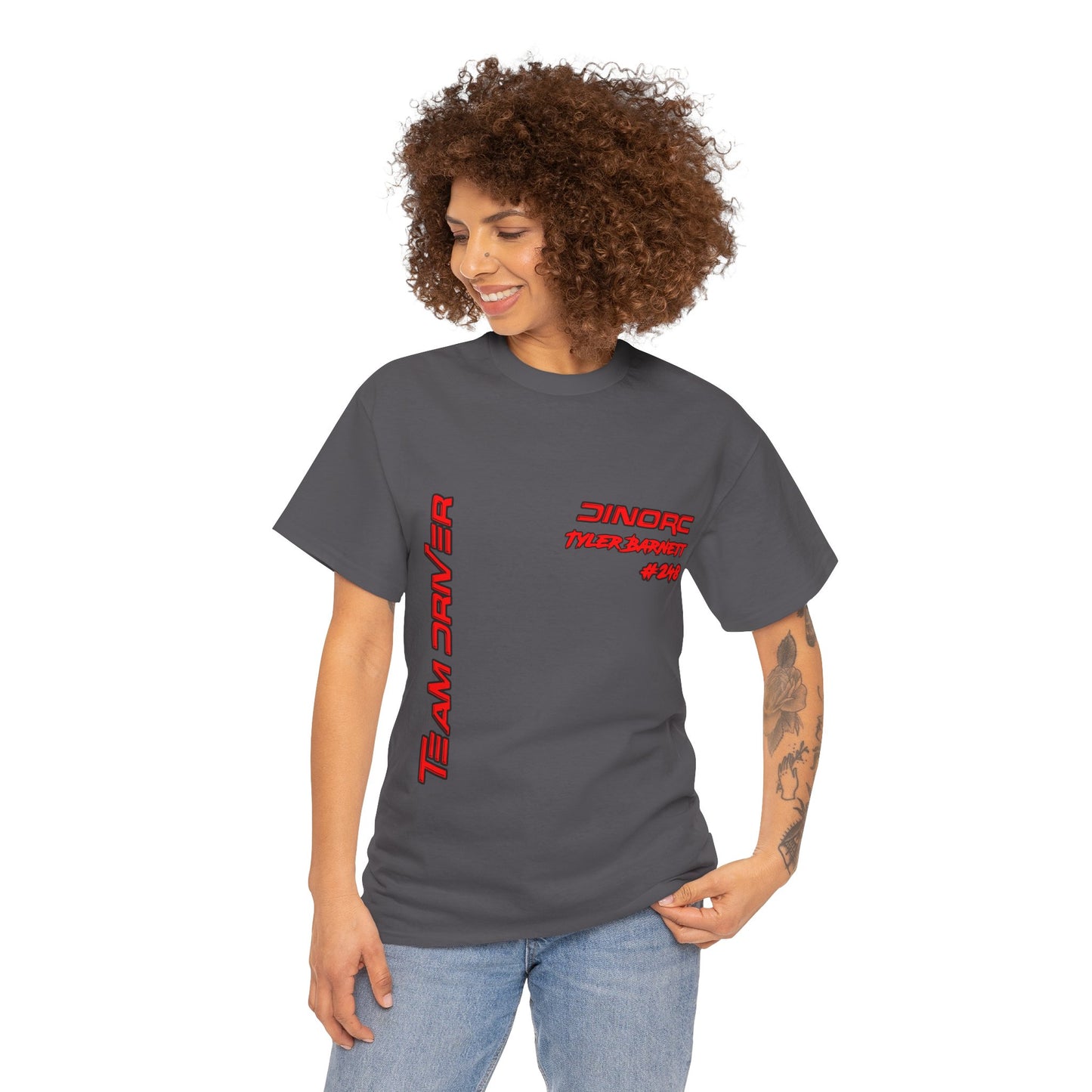 Team Driver Tyler Barnett Front and Back DinoRc Logo T-Shirt S-5x 5 colors