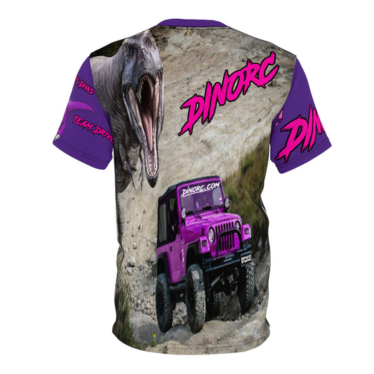 Dino Diva's  AOP T Shirt purple Sleeves