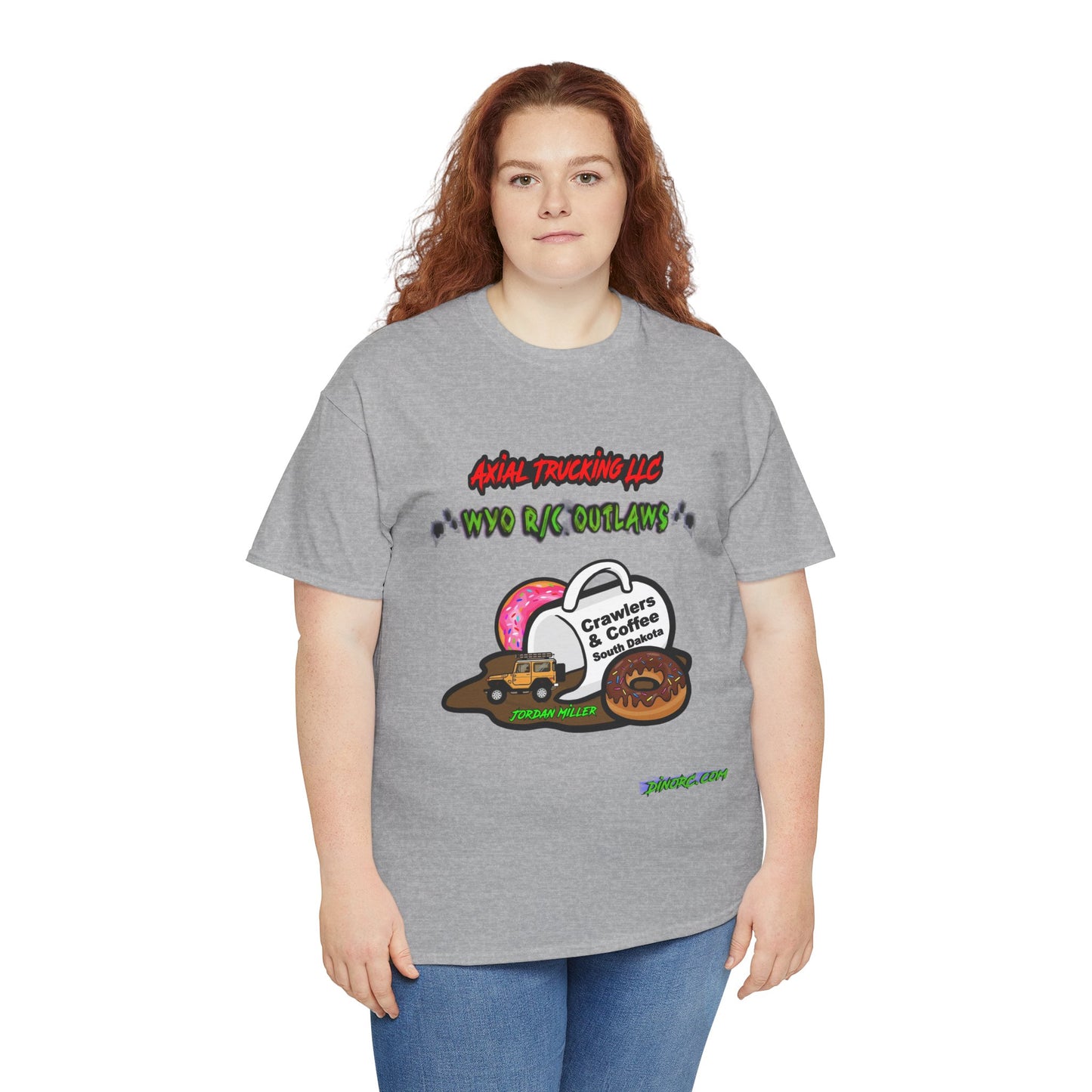 Copy of WYO R/C OUTLAWS DinoRc Logo T-Shirt S-5x Black Green