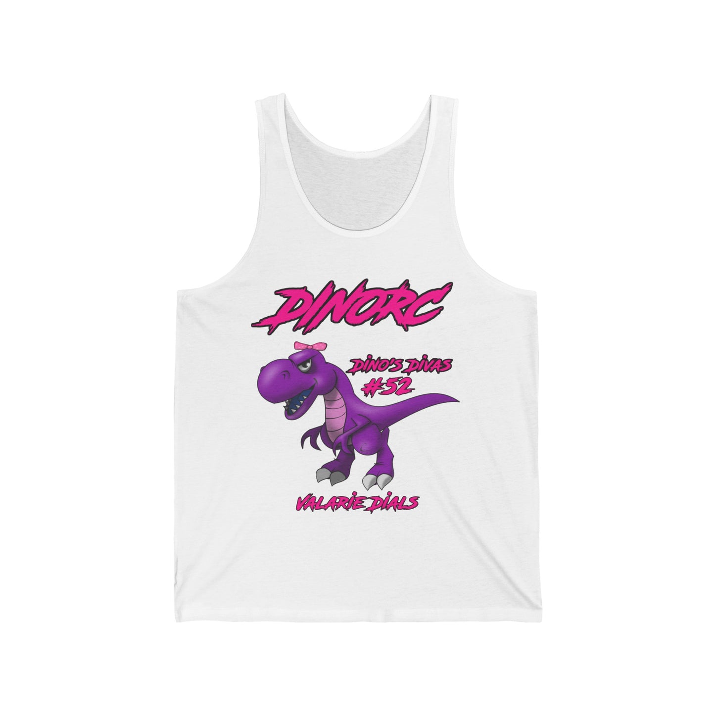 Valerie Dials Dino's Divas DinoRC Logo Jersey Tank Top