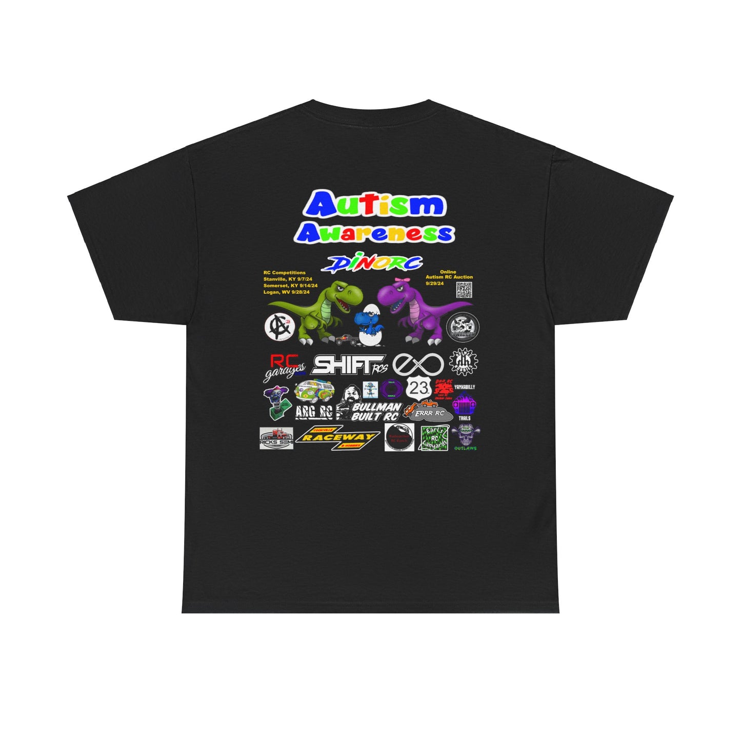 DinoRC Autism Awareness Front/Back Sponsor Shirt 2024