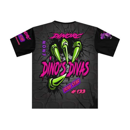 Isabella Delamarre Dino Divas Claw Team Driver Shirt  Loose T-shirt (AOP)