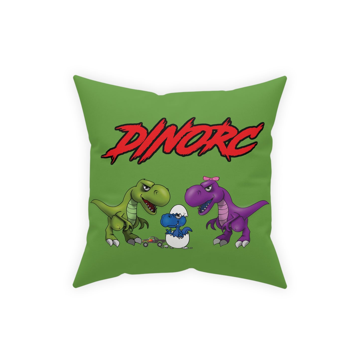 DinoRC Green Pillow