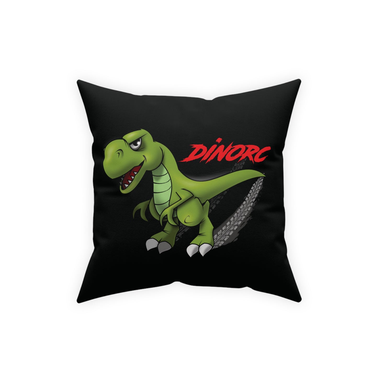 DinoRC Logo Black Pillow