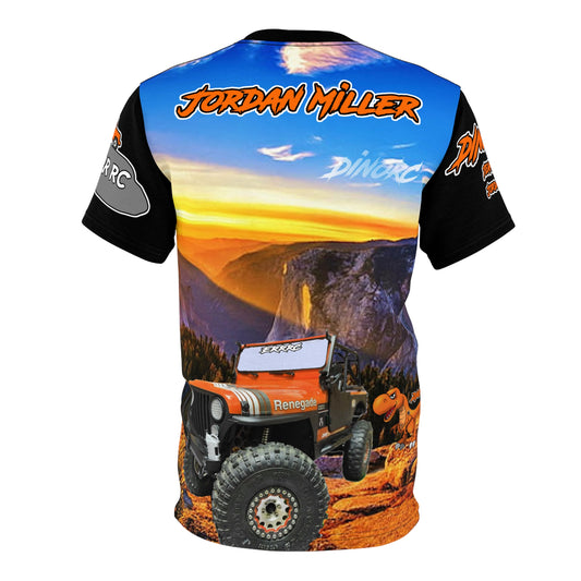 Jordan Miller ERRC  DinoRC Team Driver T Shirt Black Sleeves