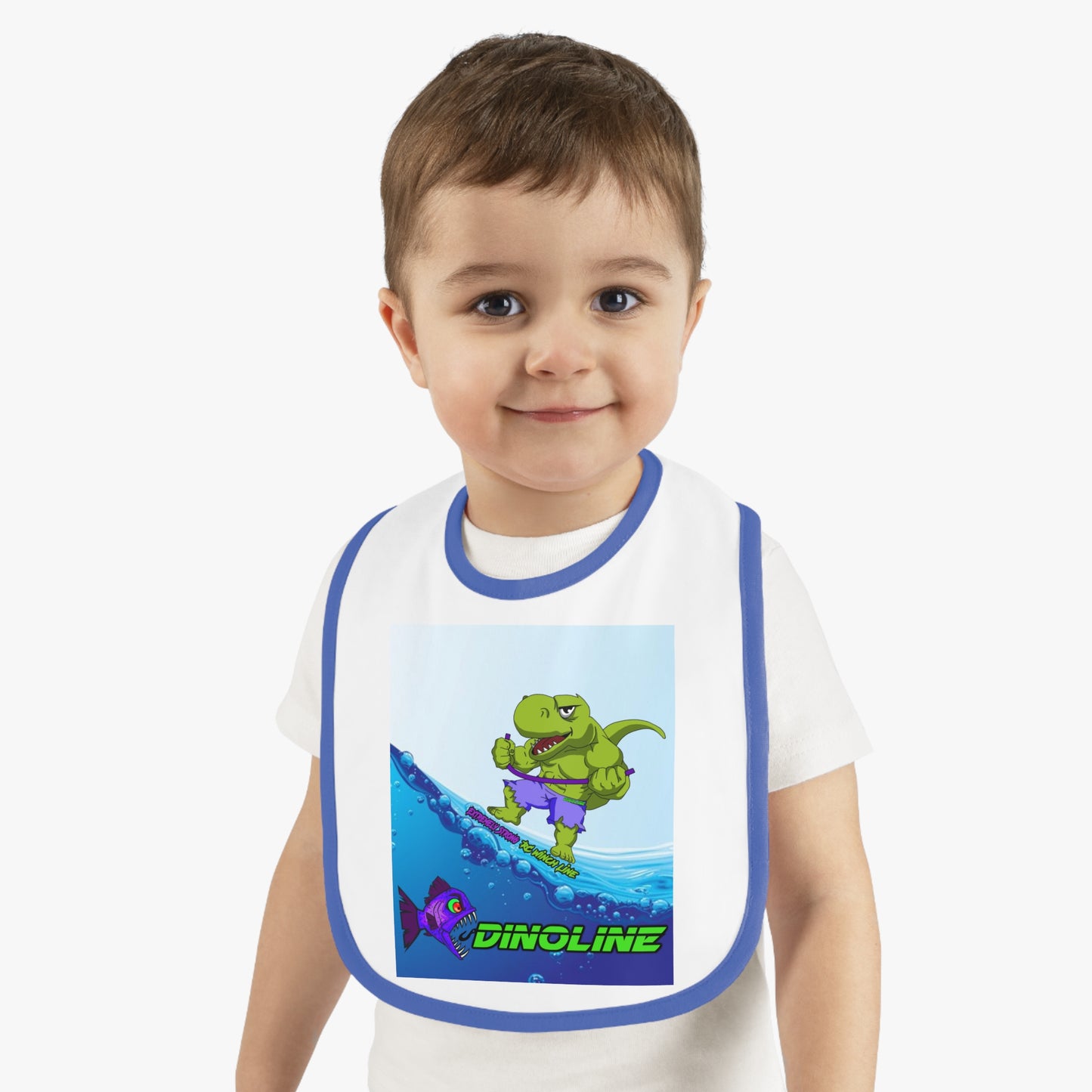 DinoRC Kids Rock Dino Family Baby Jersey Bib