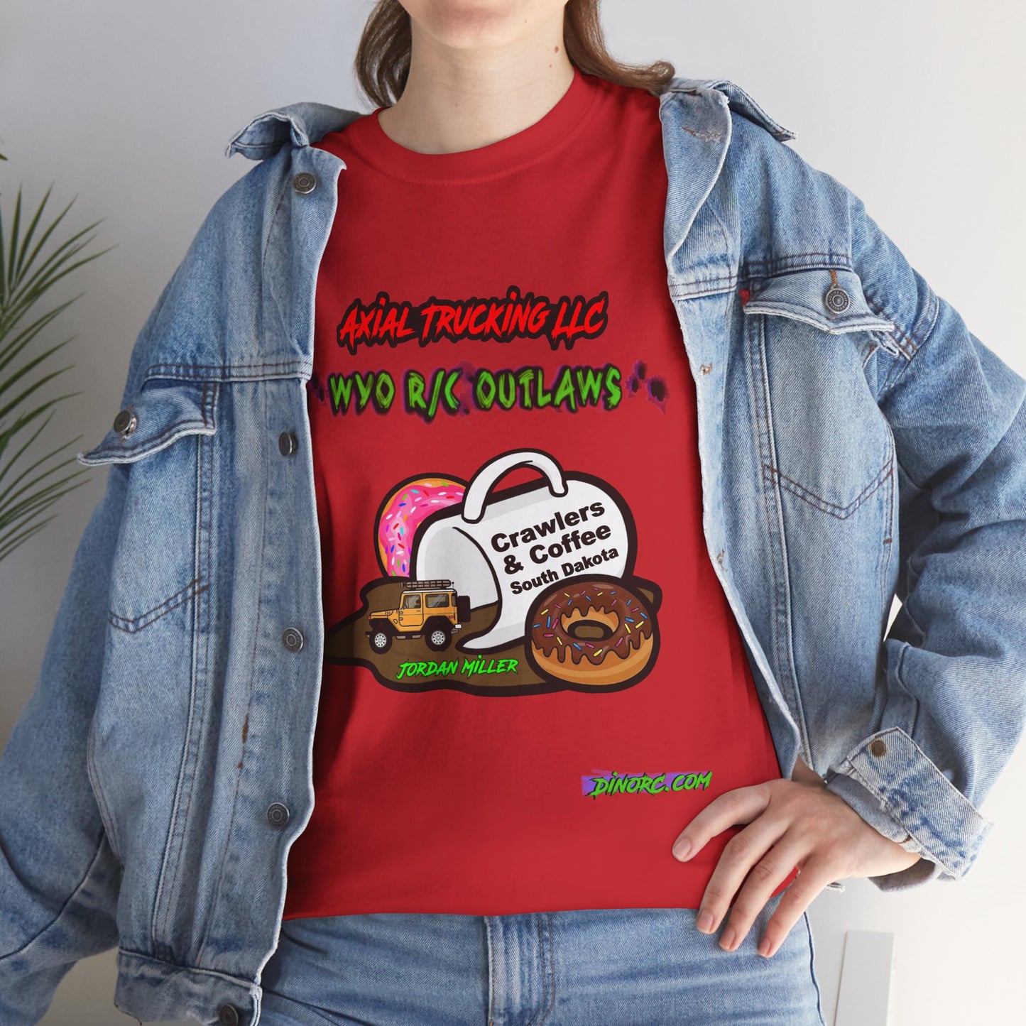 Copy of WYO R/C OUTLAWS DinoRc Logo T-Shirt S-5x Black Green