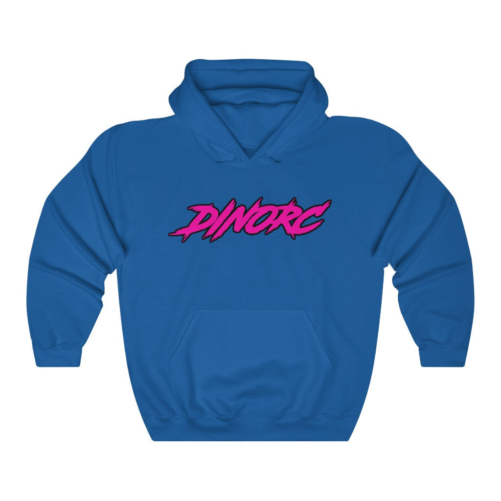 Dino's Diva Hearts #90 front back Heavy Blend™ Hooded Sweatshirt