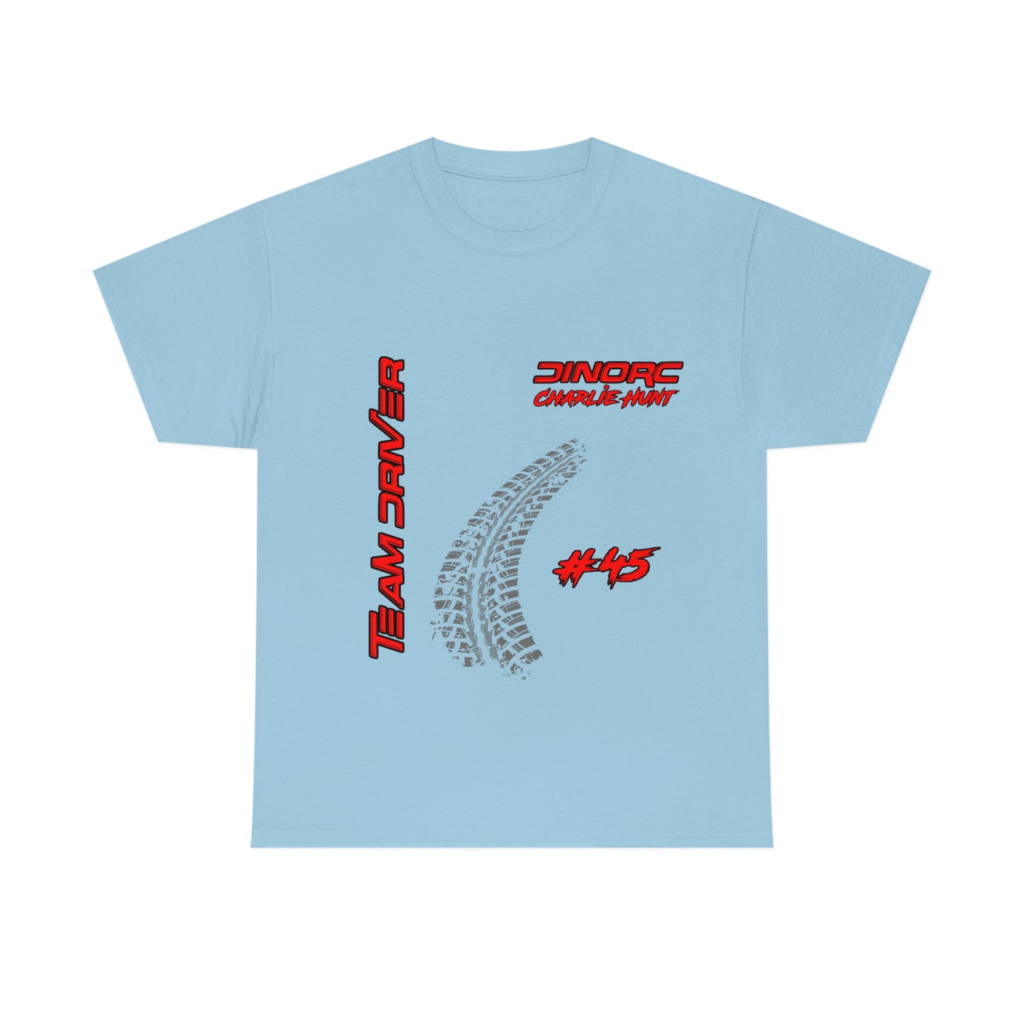 Team Driver Charlie Hunt Front and Back DinoRc Logo T-Shirt S-5x 5 colors