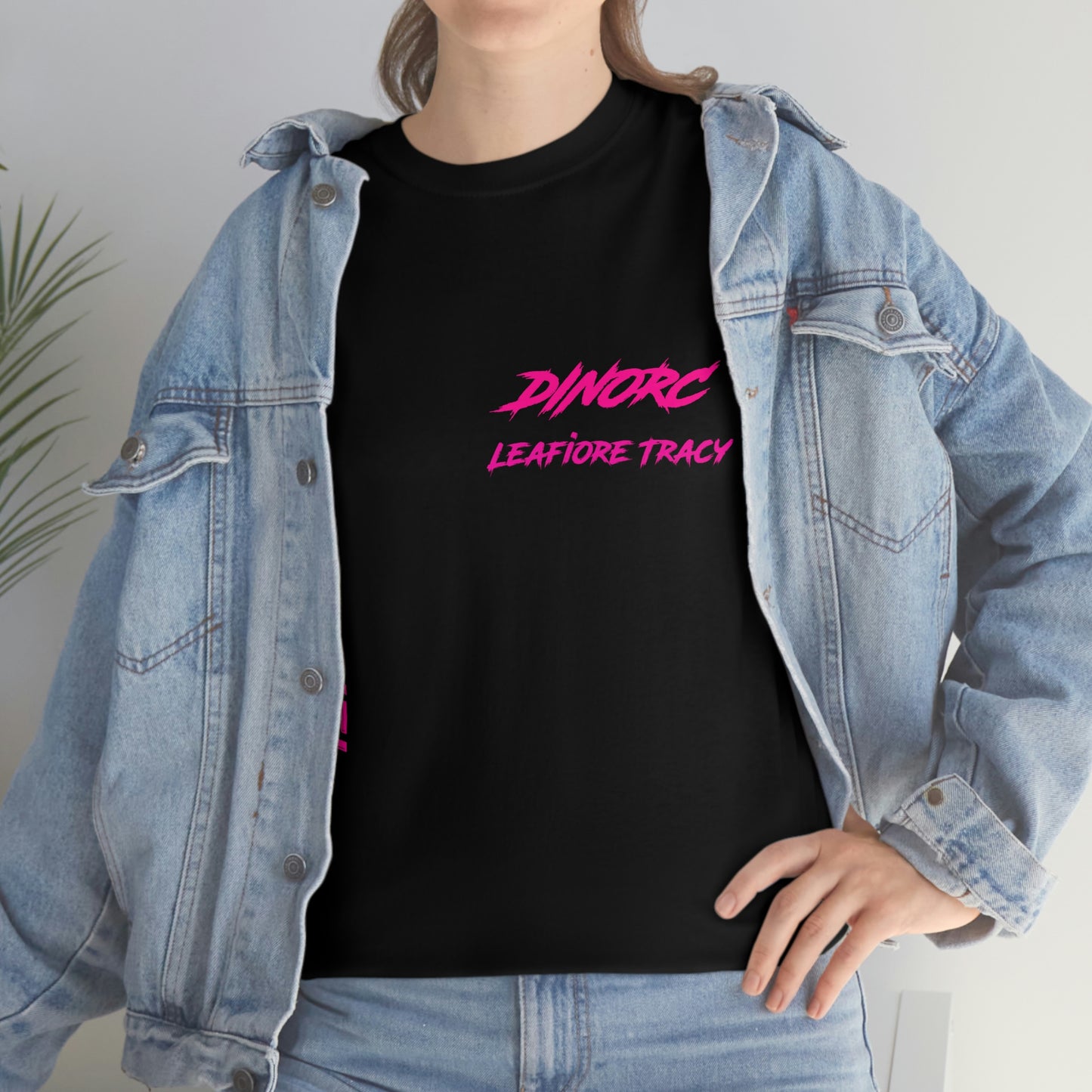 Vertical Team Driver Leafiore Alongi Tracy Dino's Divas Front and Back DinoRc Logo T-Shirt S-5x 5 colors