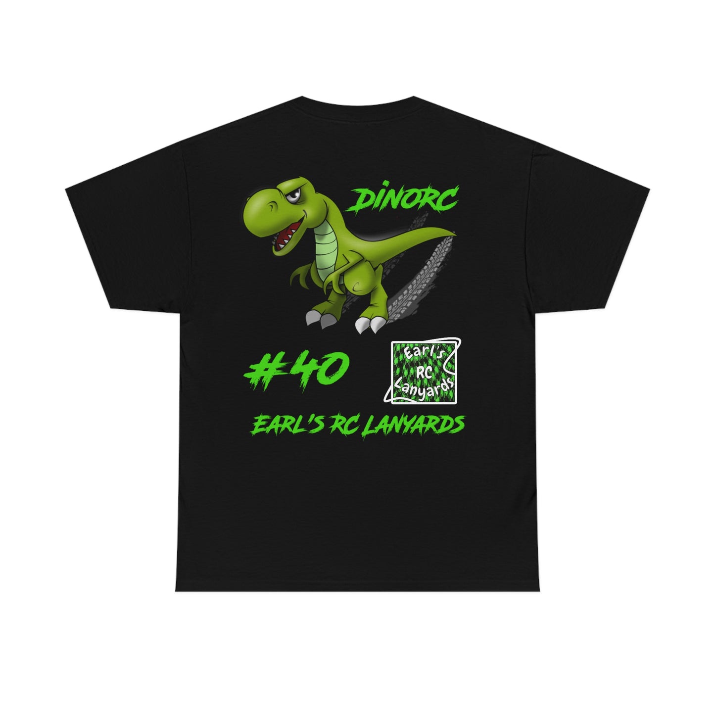 Team Driver Earl's RC Lanyards Front and Back DinoRc Logo T-Shirt S-5x 5 colors