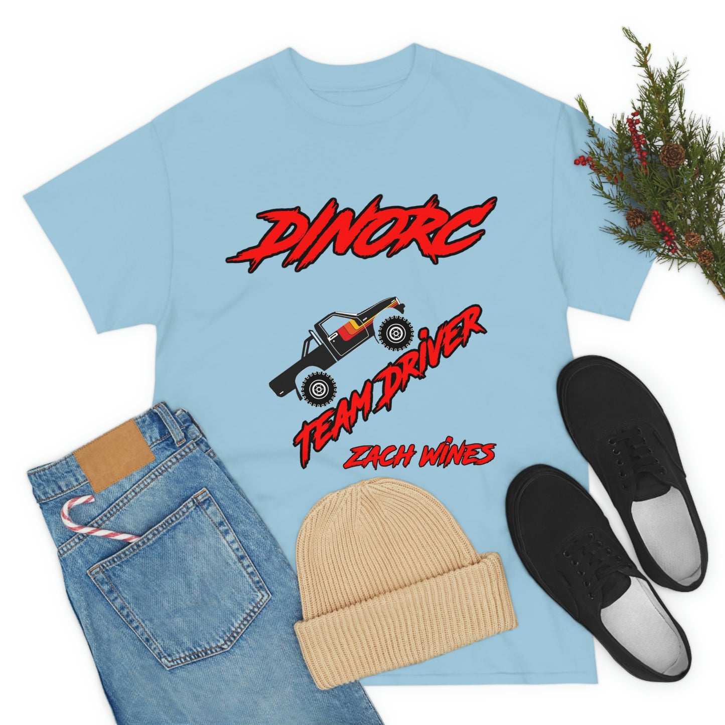 Zach Wines  DinoRC Team Driver truck logo Front and Back DinoRc Logo T-Shirt S-5x 5 colors