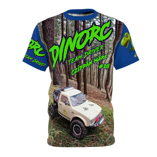 Czippin Mark DinoRC Team Driver T Shirt Blue Sleeves