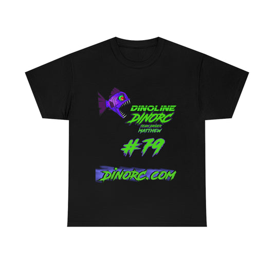 Matthew #79 Dinoline Front DinoRc Logo T-Shirt S-5x 5 colors