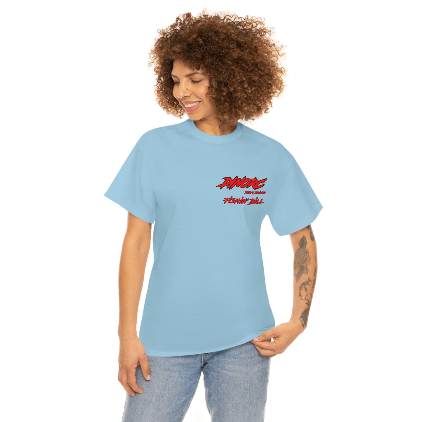 Team Driver Fishin' Bill Front and Back DinoRc Logo T-Shirt S-5x 5 colors