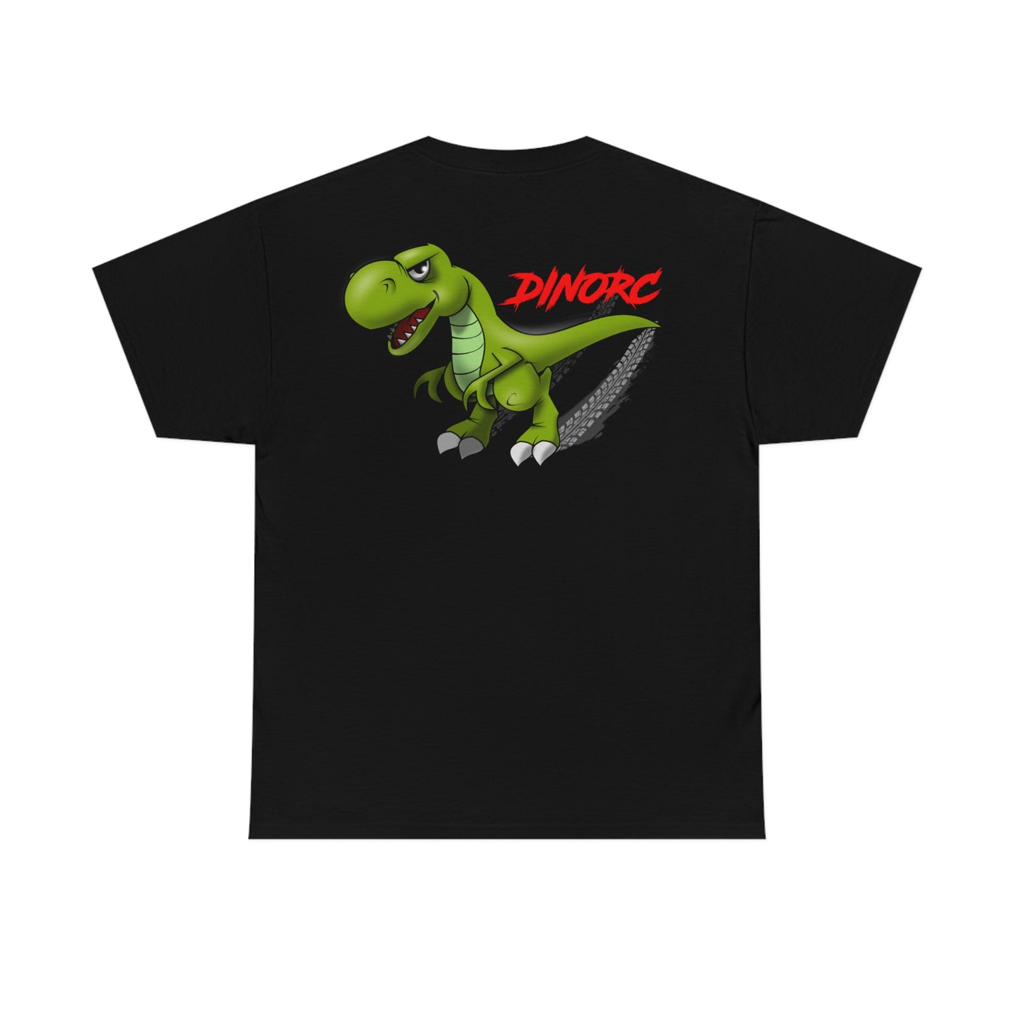 Front Back DinoRc Logo T-Shirt S-5x Black Green