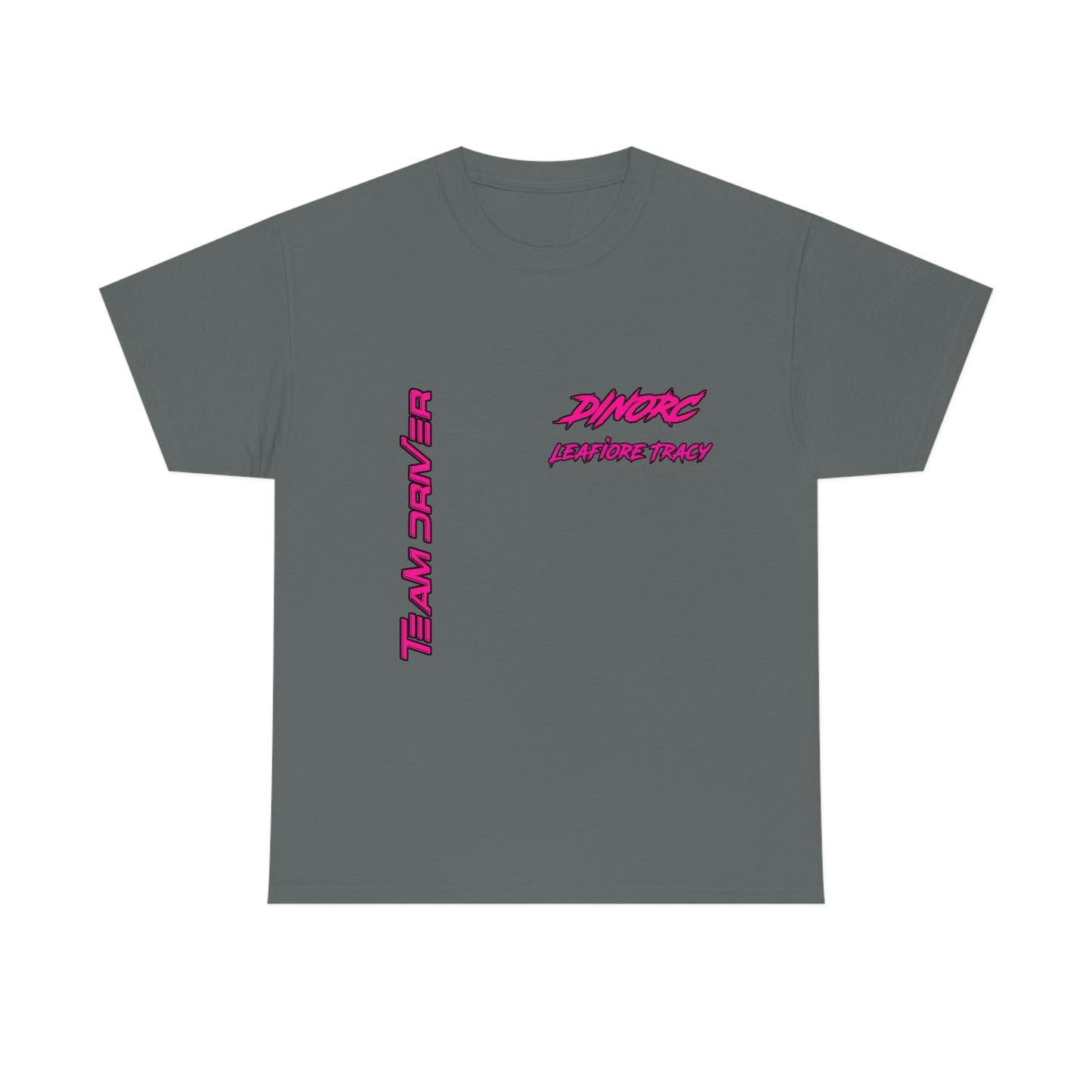 Vertical Team Driver Leafiore Alongi Tracy Dino's Divas Front and Back DinoRc Logo T-Shirt S-5x 5 colors
