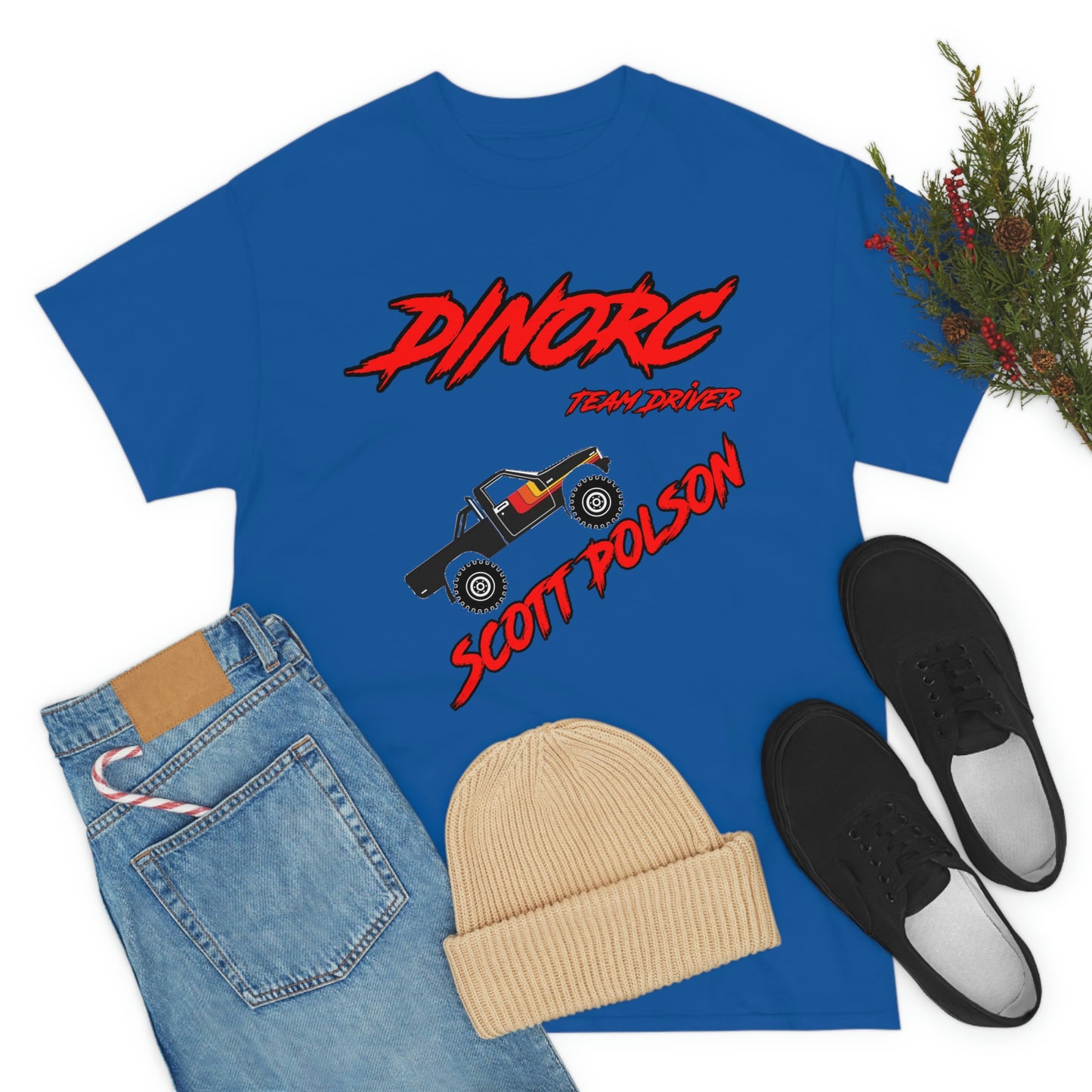 Team Driver Scott Polson truck logo Front and Back DinoRc Logo T-Shirt S-5x 5 colors