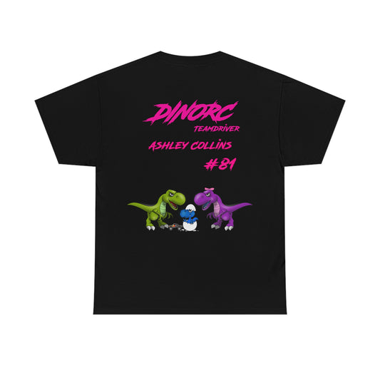 Team Driver Ashley Collins Dino's Divas Front and Back DinoRc Logo T-Shirt S-5x 5 colors