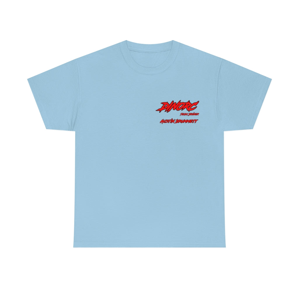 Team Driver Austin Brummett Front and Back DinoRc Logo T-Shirt S-5x 5 colors