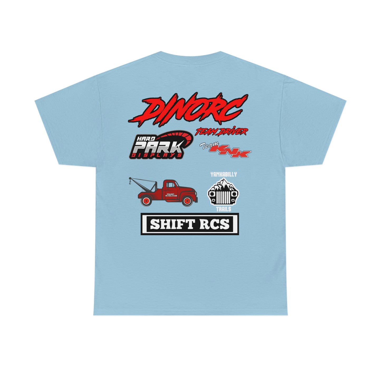Team Driver Todd Sizelove truck logo Front and Back DinoRc Logo T-Shirt S-5x 5 colors