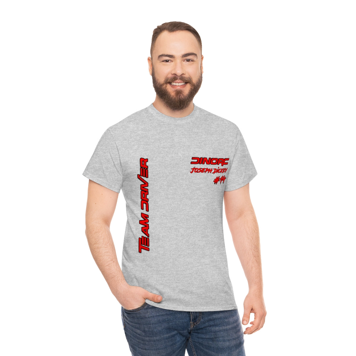 Team Driver Joseph Dickey Front and Back DinoRc Logo T-Shirt S-5x 5 colors