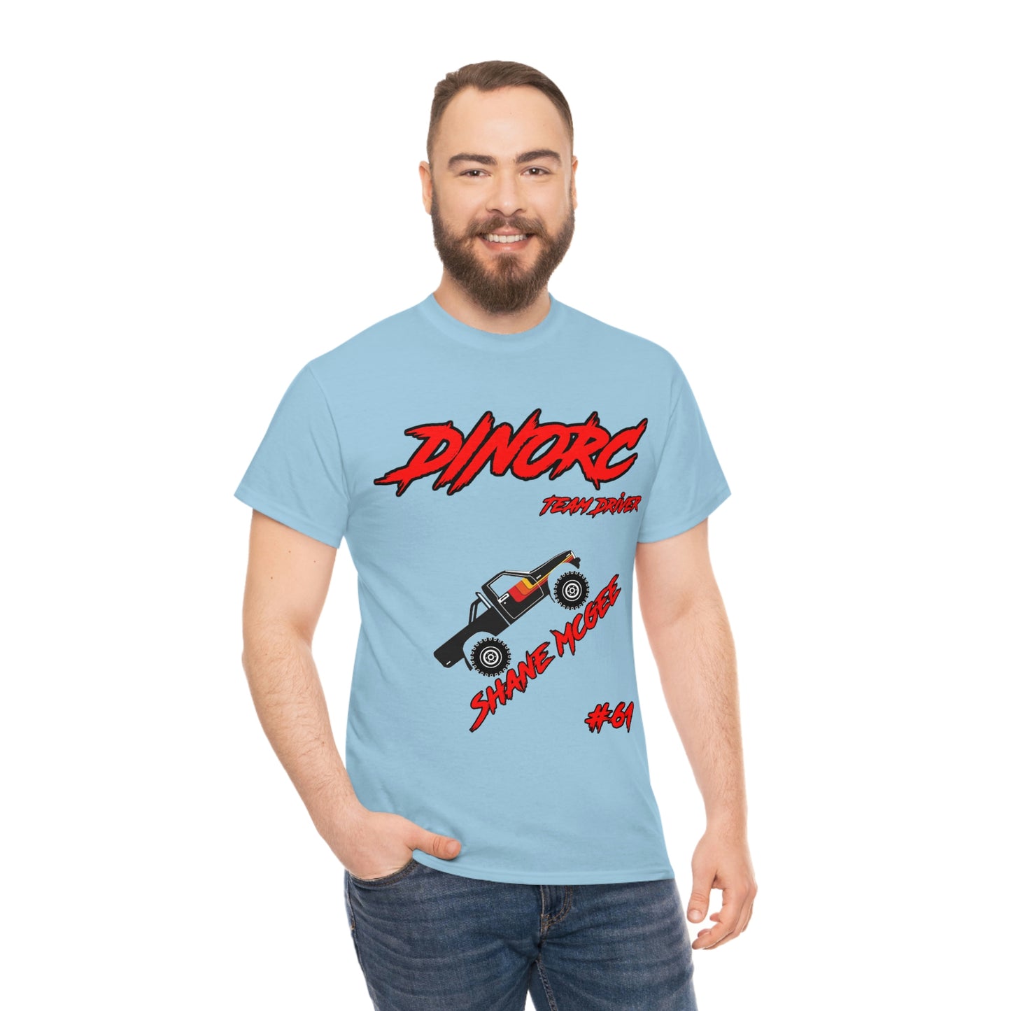 Team Driver Shane Mcgee truck logo Front and Back DinoRc Logo T-Shirt S-5x 5 colors