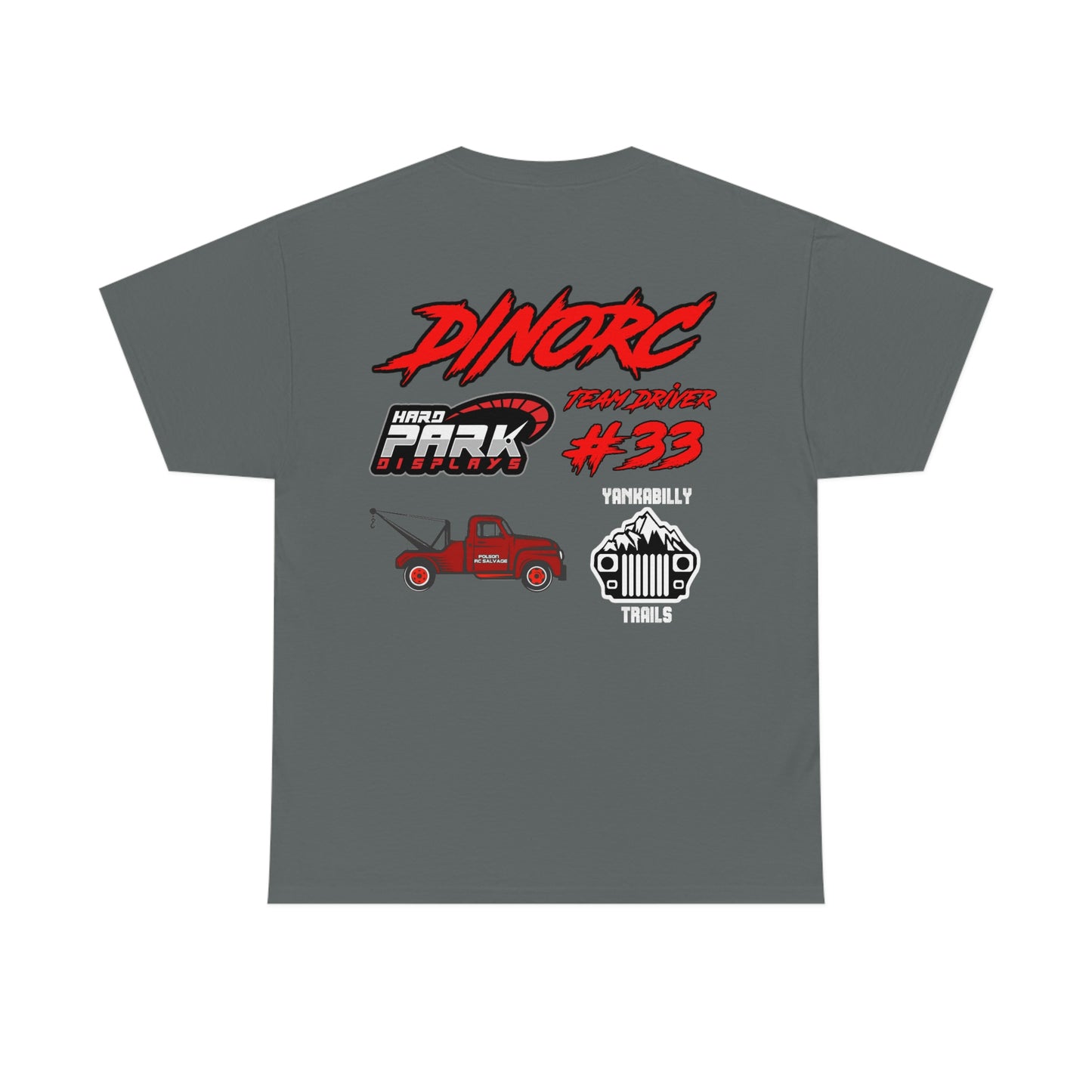 Team Driver Scott Polson truck logo Front and Back DinoRc Logo T-Shirt S-5x 5 colors