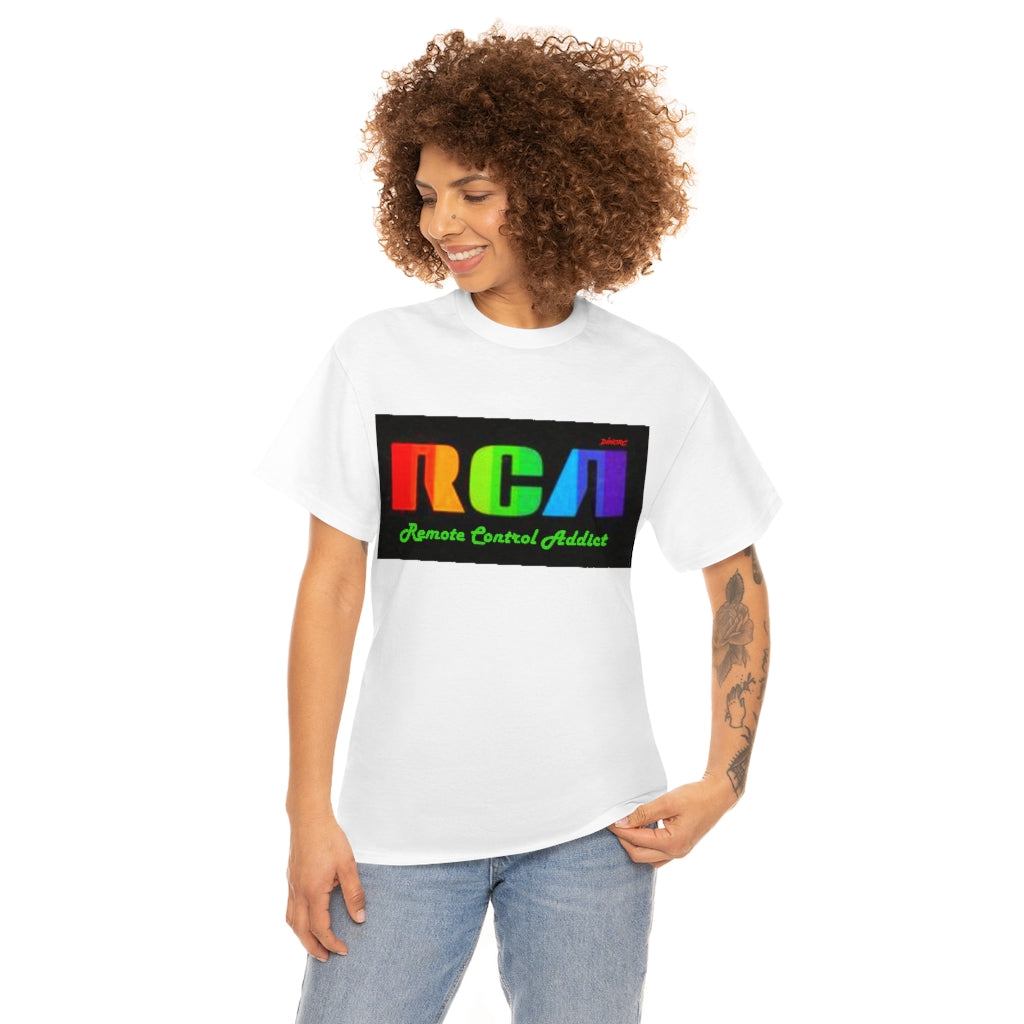 RCA Remote Control Addict DinoRc Logo T-Shirt S-5x Black White Green Blue Red