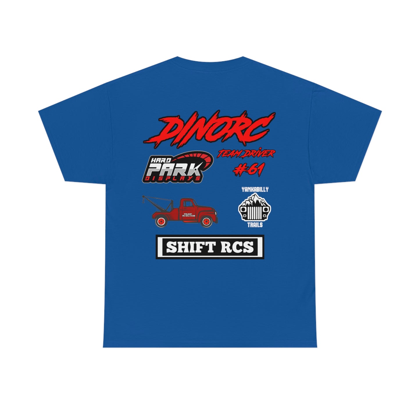 Team Driver Shane Mcgee truck logo Front and Back DinoRc Logo T-Shirt S-5x 5 colors