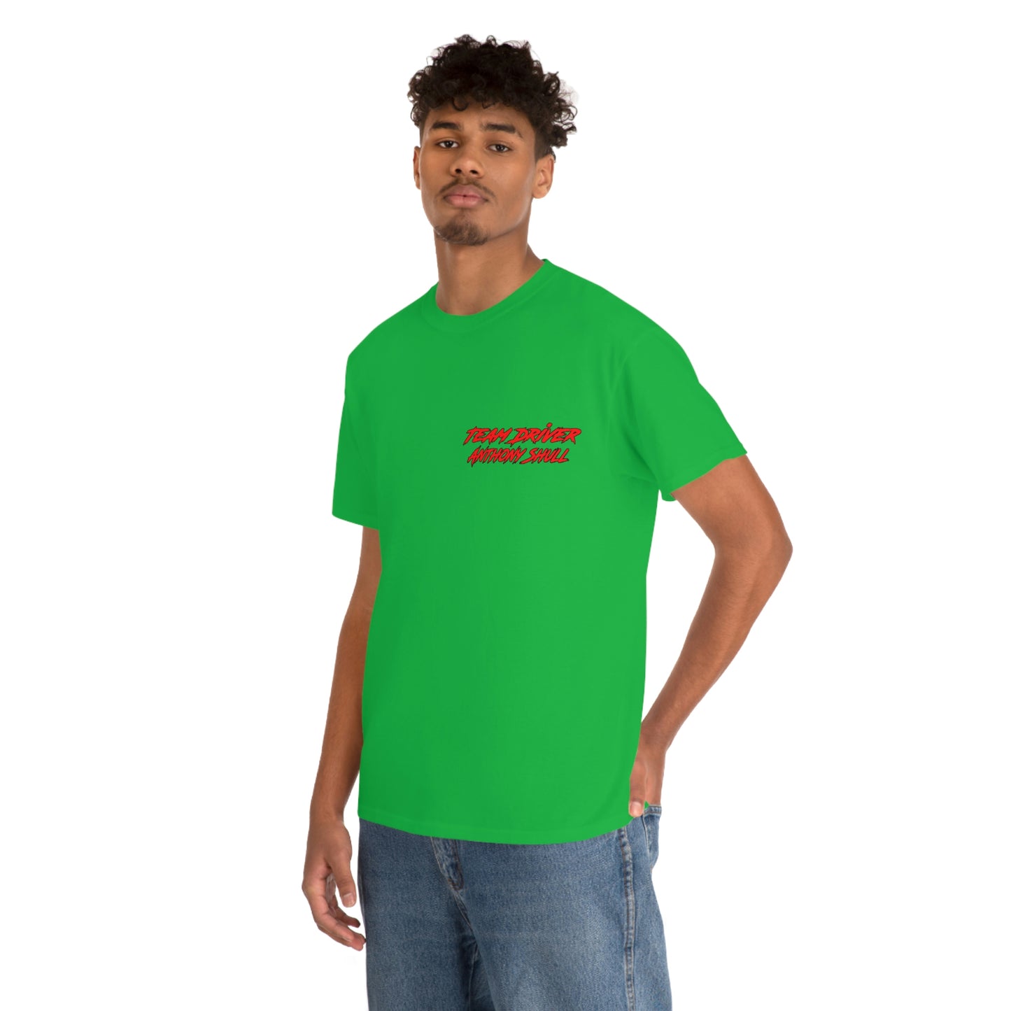 Team Driver Anthony Shull  Front Back DinoRc Logo T-Shirt S-5x Black Green