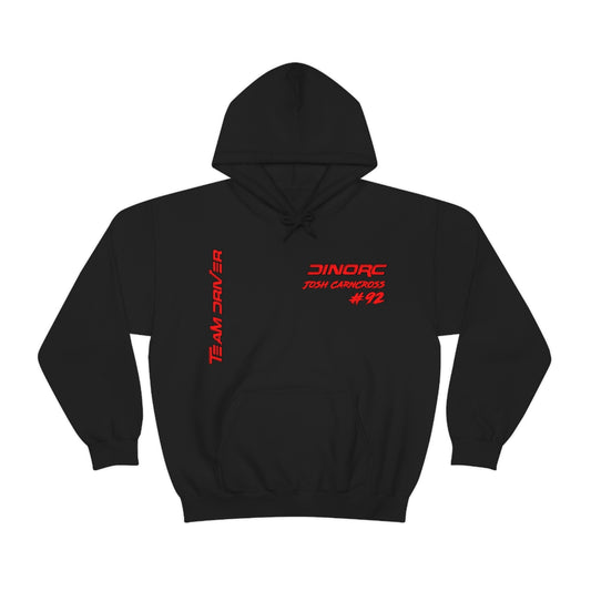 Team Driver Josh Carncross DinoRC Logo Front Back Heavy Blend™ Hooded Sweatshirt