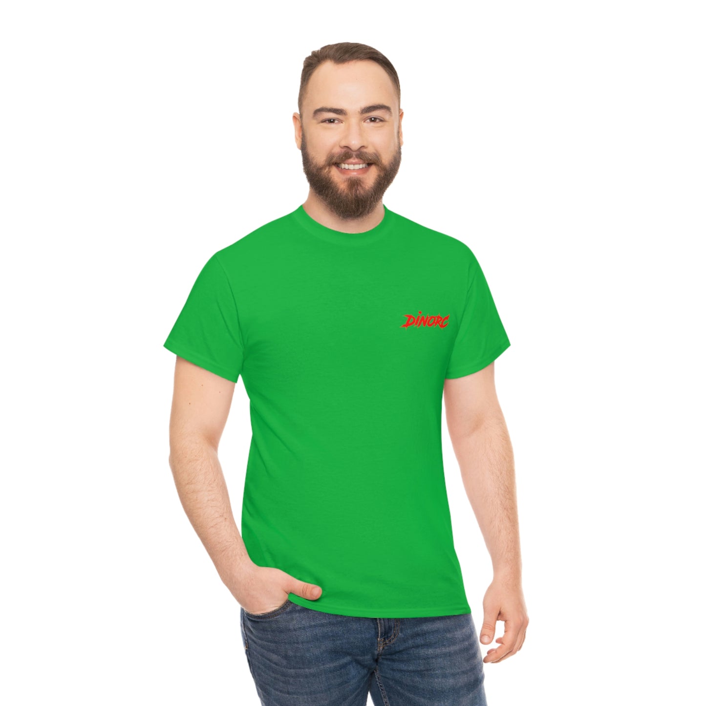 Front Back DinoRc Logo T-Shirt S-5x Black Green