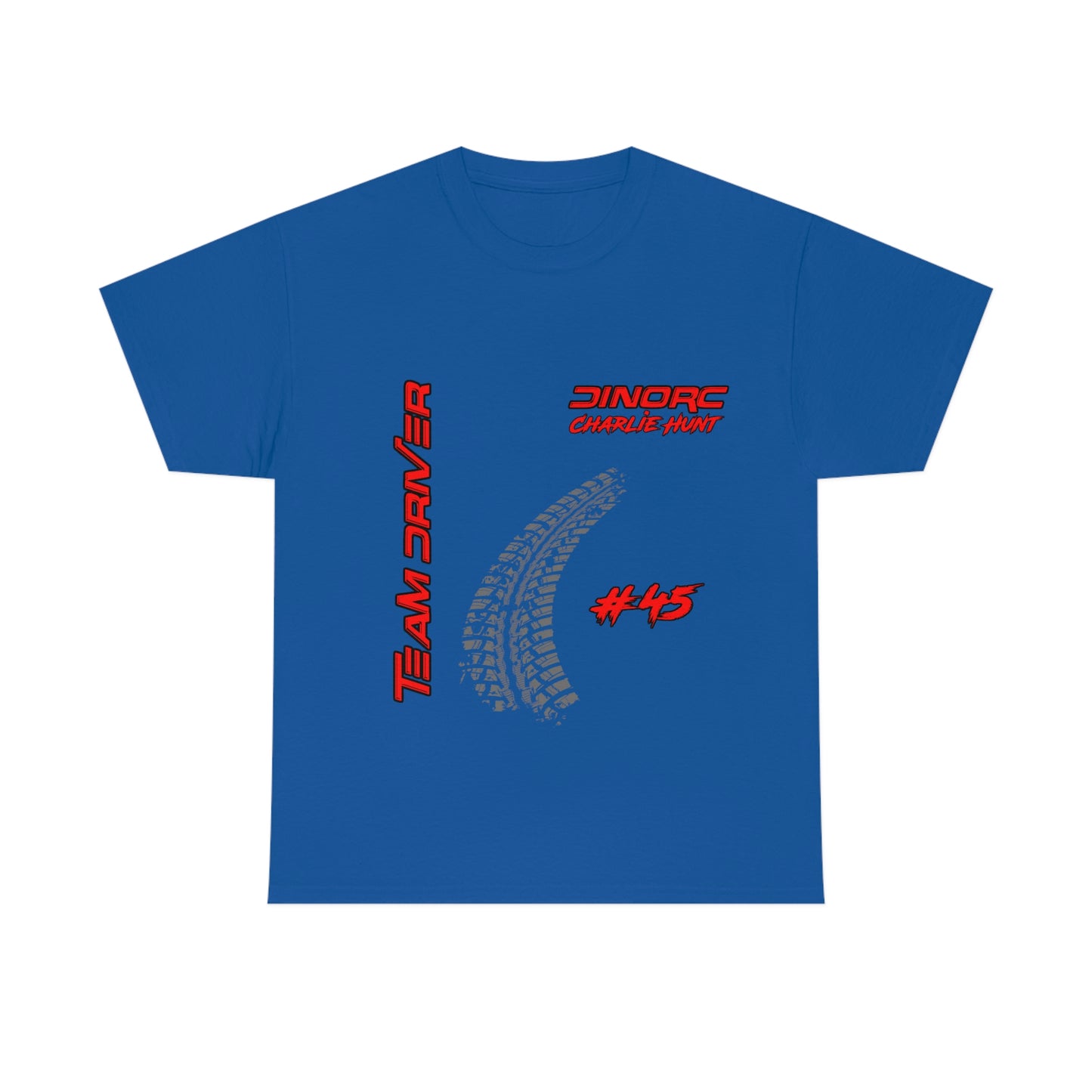 Team Driver Charlie Hunt Front and Back DinoRc Logo T-Shirt S-5x 5 colors