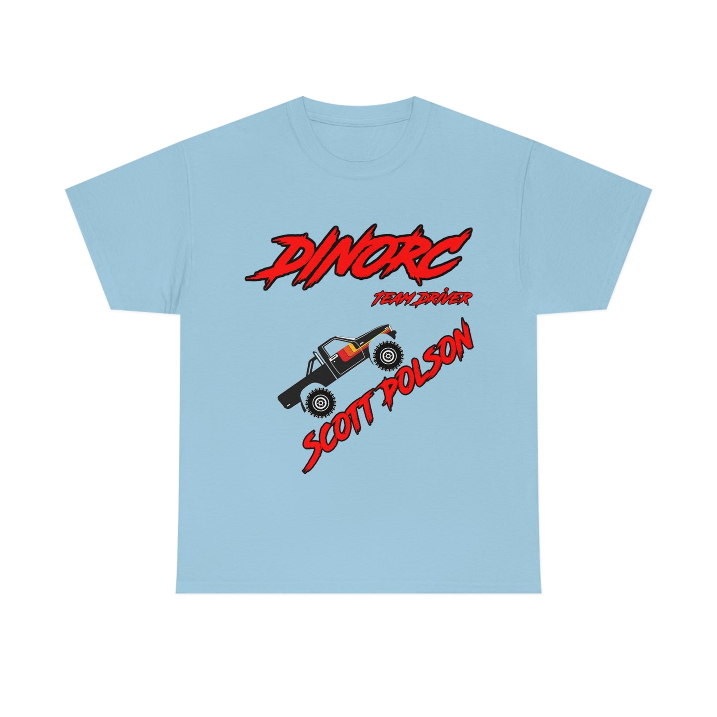 Team Driver Scott Polson truck logo Front and Back DinoRc Logo T-Shirt S-5x 5 colors