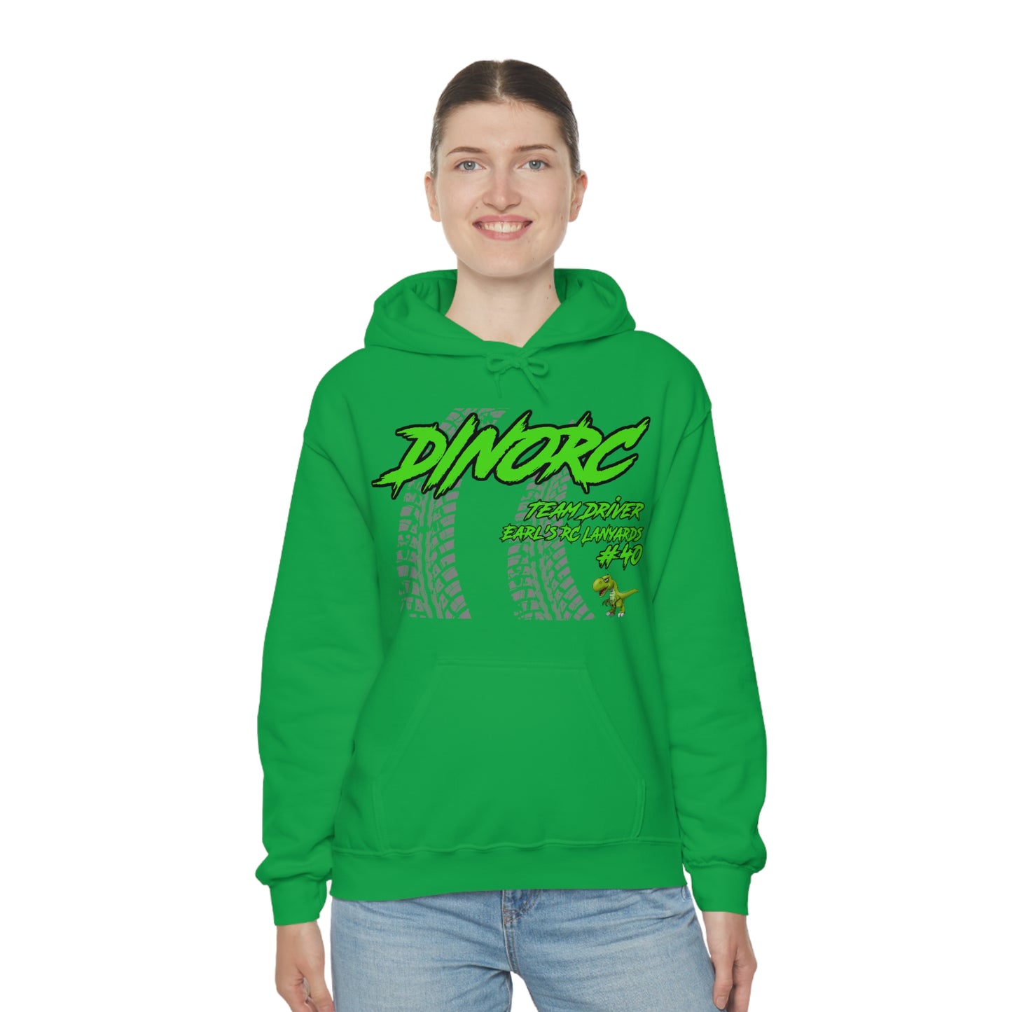 Team Driver Earl's RC Lanyards DinoRC Logo Hooded Sweatshirt Heavy Blend™ Hooded Sweatshirt