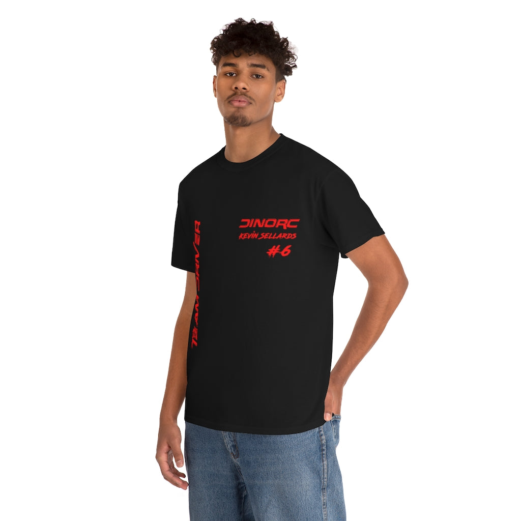 Team Driver Kevin Sellards Front and Back DinoRc Logo T-Shirt S-5x 5 colors