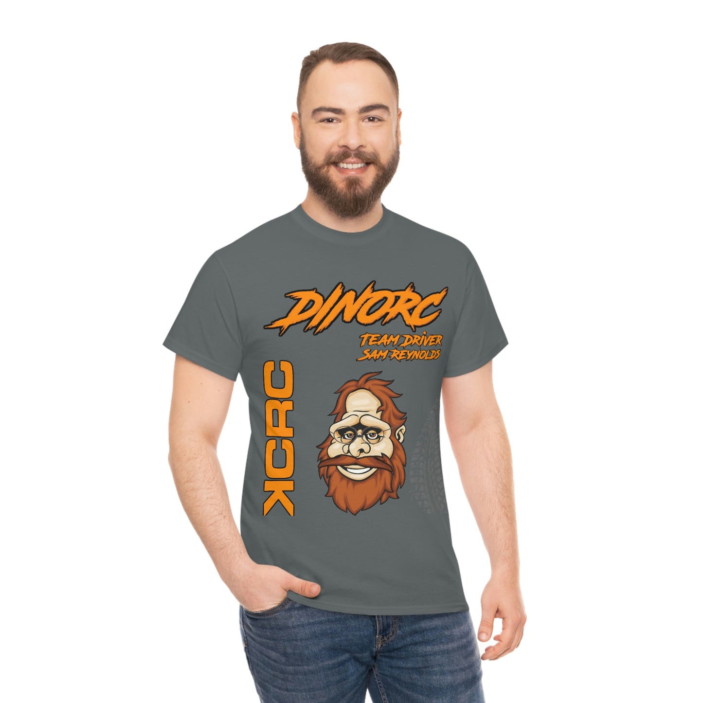 Team Driver Sam Reynolds Front and Back DinoRc Logo T-Shirt S-5x 5 colors