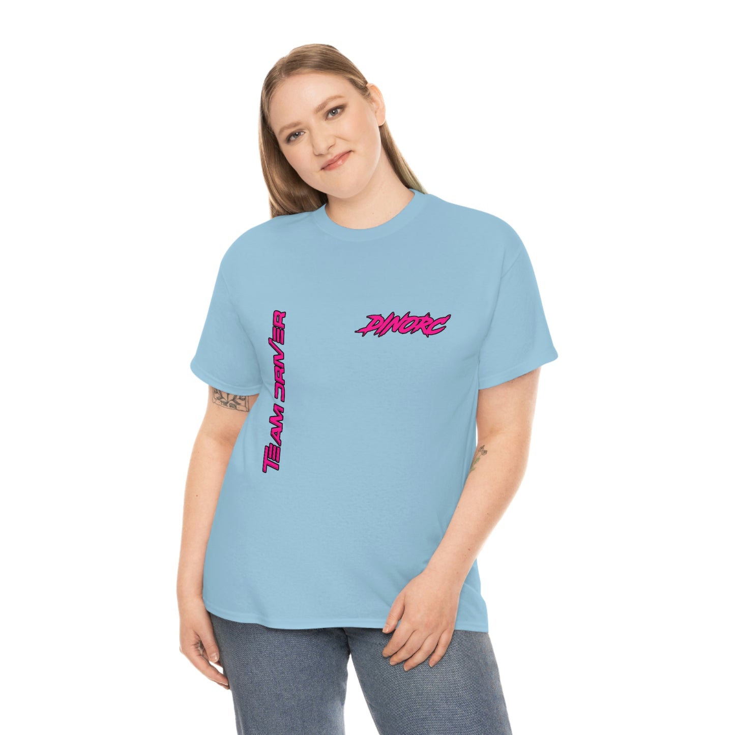 Vertical Team Driver Dino's Divas Front and Back DinoRc Logo T-Shirt S-5x 5 colors