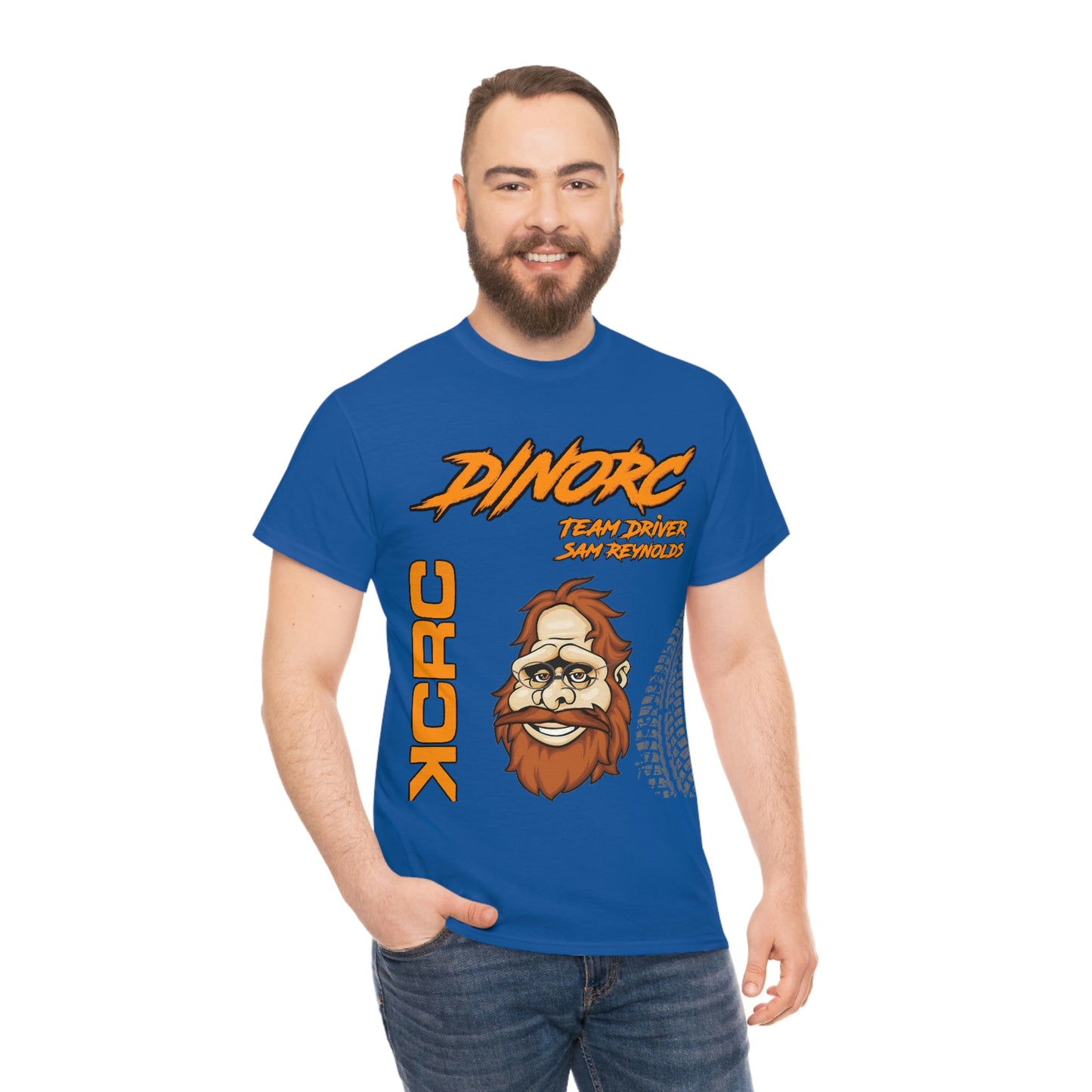 Team Driver Sam Reynolds Front and Back DinoRc Logo T-Shirt S-5x 5 colors