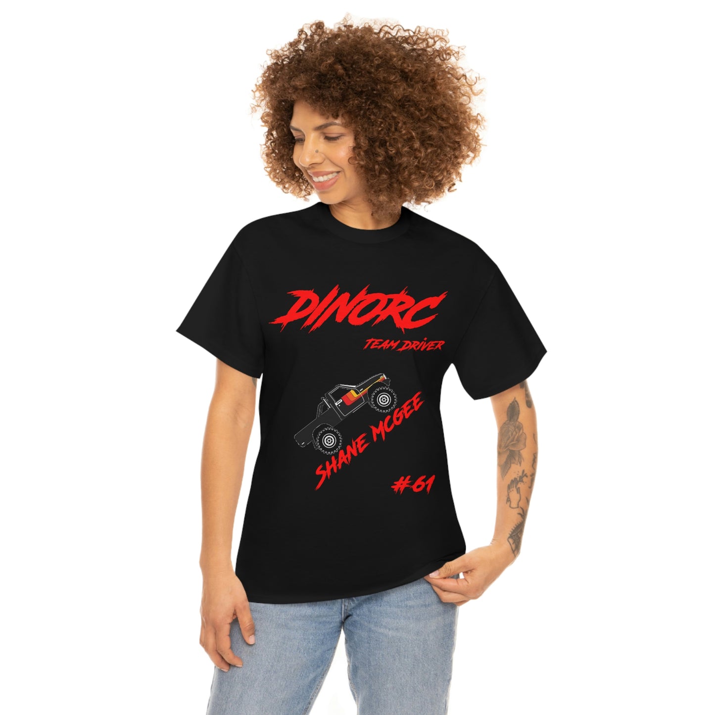 Team Driver Shane Mcgee truck logo Front and Back DinoRc Logo T-Shirt S-5x 5 colors