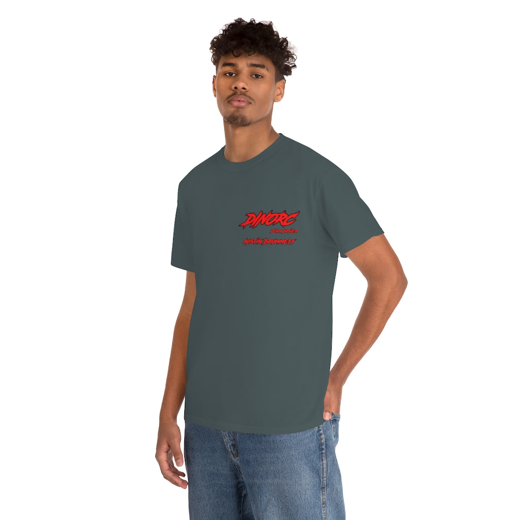 Team Driver Austin Brummett Front and Back DinoRc Logo T-Shirt S-5x 5 colors