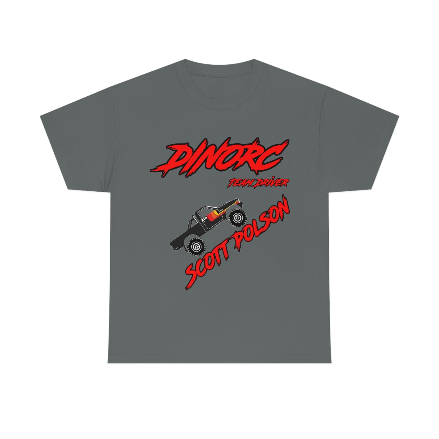 Team Driver Scott Polson truck logo Front and Back DinoRc Logo T-Shirt S-5x 5 colors