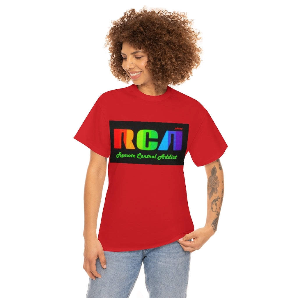 RCA Remote Control Addict DinoRc Logo T-Shirt S-5x Black White Green Blue Red