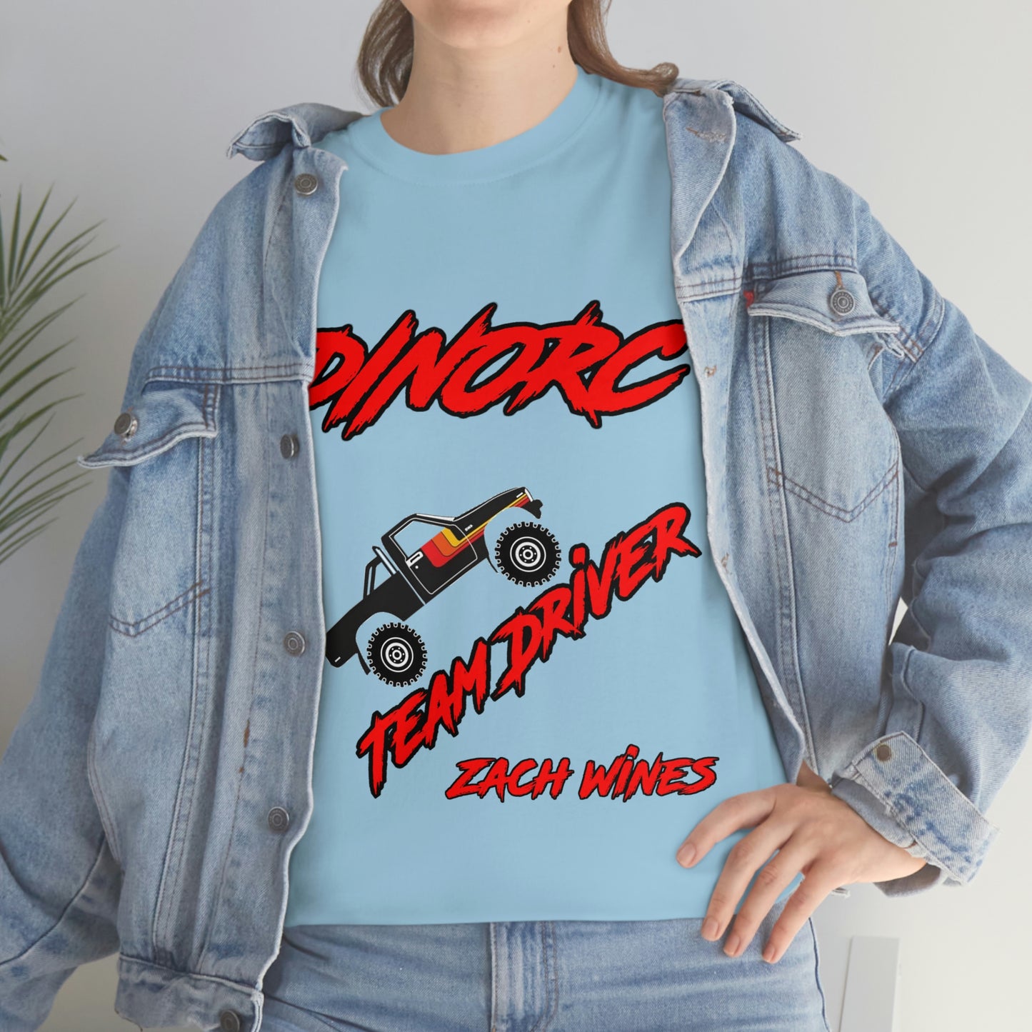 Zach Wines  DinoRC Team Driver truck logo Front and Back DinoRc Logo T-Shirt S-5x 5 colors