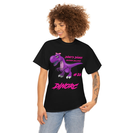 Heather Sellards Team Driver Dino's Divas DinoRc Logo T-Shirt S-5x