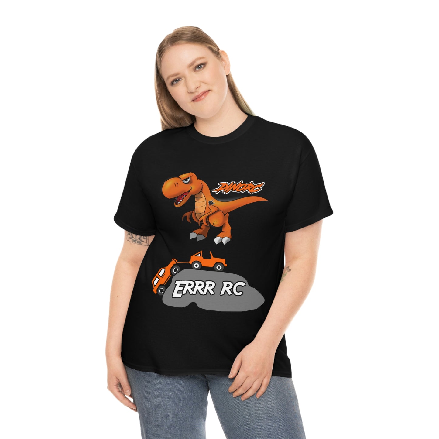 Donnie Hinkle DinoRC Team Driver ERRR RC  Front and Back DinoRc Logo T-Shirt S-5x 5 colors